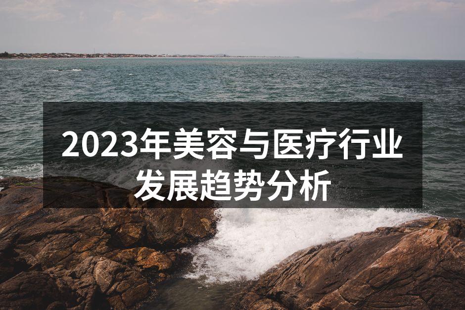 2023年美容与医疗行业发展趋势分析
