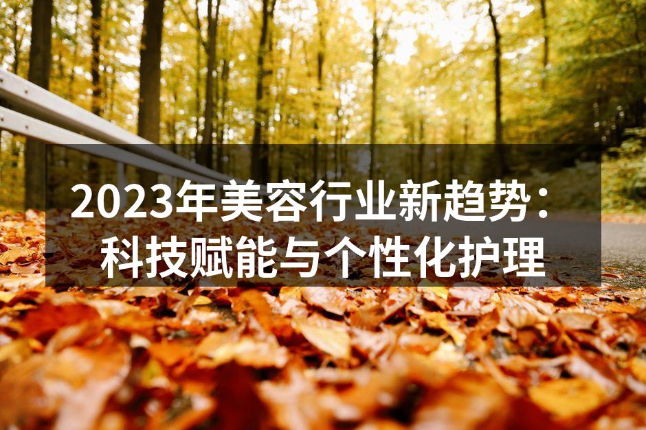 2023年美容行业新趋势：科技赋能与个性